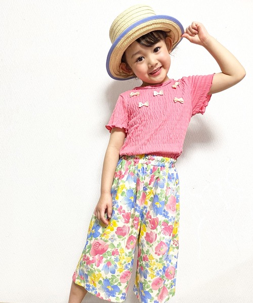 KP（ケーピー）の「シャーリング天竺半袖Tシャツ(100-130cm)（Tシャツ/カットソー・キッズ・サックスブルー/ピンク・110cm/120cm/130cm/100cm）」の11枚目の写真