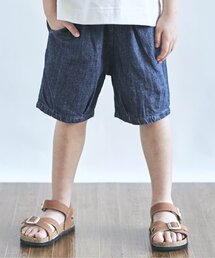 apres les cours | デニム・チェックハーフパンツ 5分丈(その他パンツ)