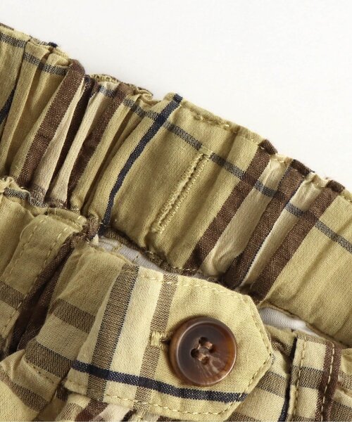 apres les cours（アプレレクール）の「デニム・チェックハーフパンツ 5分丈（その他パンツ・キッズ・マスタード/インディゴブルー・100/130/80/90/120/140/110）」の7枚目の写真