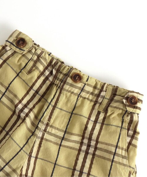 apres les cours（アプレレクール）の「デニム・チェックハーフパンツ 5分丈（その他パンツ・キッズ・マスタード/インディゴブルー・100/130/80/90/120/140/110）」の10枚目の写真