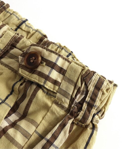 apres les cours（アプレレクール）の「デニム・チェックハーフパンツ 5分丈（その他パンツ・キッズ・マスタード/インディゴブルー・100/130/80/90/120/140/110）」の11枚目の写真