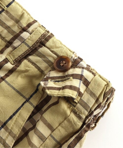 apres les cours（アプレレクール）の「デニム・チェックハーフパンツ 5分丈（その他パンツ・キッズ・マスタード/インディゴブルー・100/130/80/90/120/140/110）」の12枚目の写真