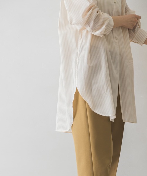 URBAN RESEARCH（アーバンリサーチ）の「シアーボイルチュニックシャツ（Tシャツ/カットソー・レディース・イエロー/オフホワイト/アイボリー・FREE）」の13枚目の写真