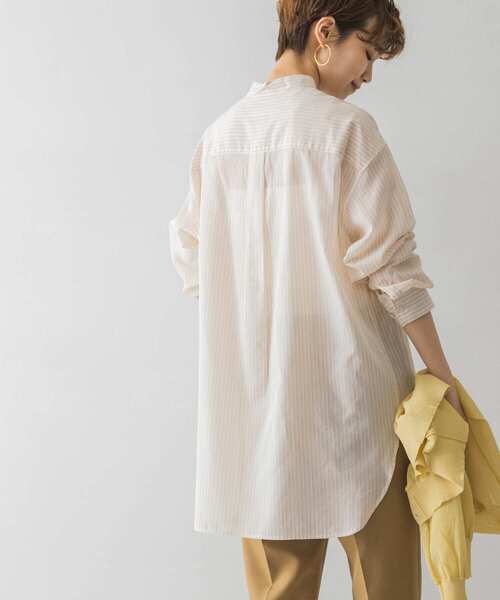 URBAN RESEARCH（アーバンリサーチ）の「シアーボイルチュニックシャツ（Tシャツ/カットソー・レディース・イエロー/オフホワイト/アイボリー・FREE）」の10枚目の写真