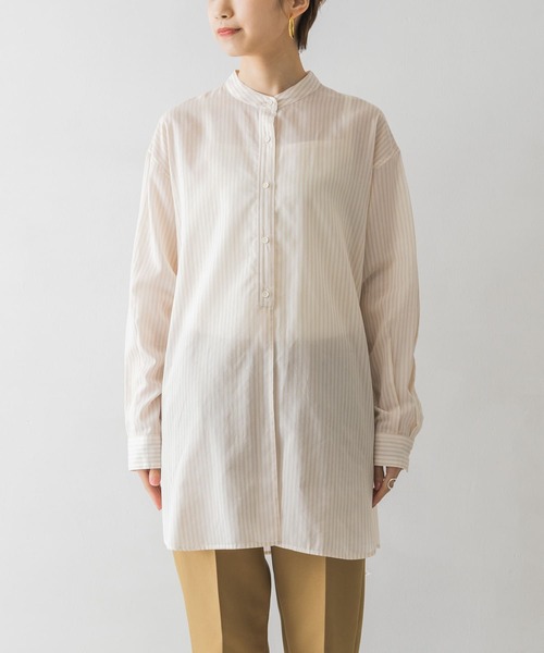 URBAN RESEARCH（アーバンリサーチ）の「シアーボイルチュニックシャツ（Tシャツ/カットソー・レディース・イエロー/オフホワイト/アイボリー・FREE）」の21枚目の写真