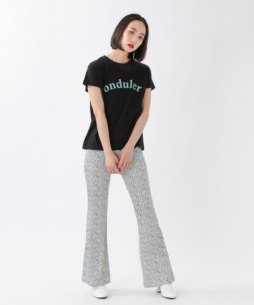 ROCKET x LUNCH（ロケットアンドランチ）の「ROCKET×LUNCH／ONDULER T　2942189（Tシャツ/カットソー・レディース・ブラック/ホワイト・SMALL）」の3枚目の写真