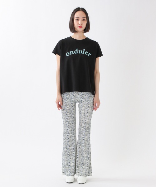 ROCKET x LUNCH（ロケットアンドランチ）の「ROCKET×LUNCH／ONDULER T　2942189（Tシャツ/カットソー・レディース・ブラック/ホワイト・SMALL）」の4枚目の写真