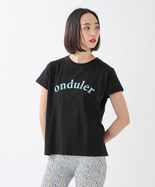 ROCKET x LUNCH（ロケットアンドランチ）の「ROCKET×LUNCH／ONDULER T　2942189（Tシャツ/カットソー・レディース・ブラック/ホワイト・SMALL）」の5枚目の写真
