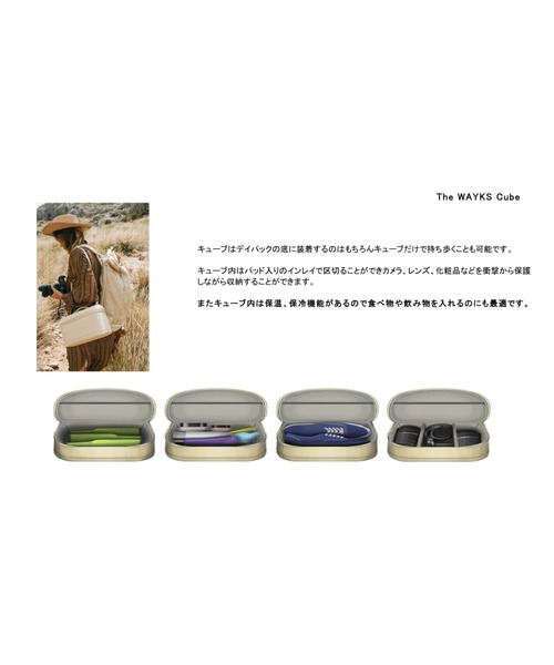 GARDEN TOKYO(ガーデントウキョウ)の「Wayks/ウェイクス/Cube Original 7L/キューブオリジナル(ショルダーバッグ・メンズ・サンドベージュ/ブラック・FREE)」の15枚目の写真