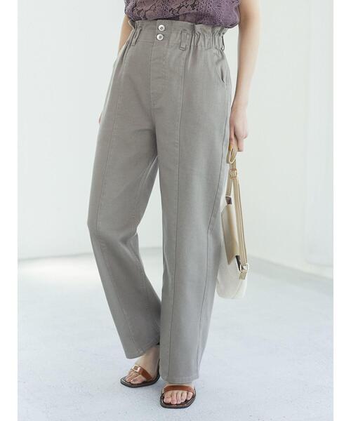 Sugar spoon（シュガースプーン）の「・SUGAR SPOON カラーバギーパンツ＊（その他パンツ・レディース・ブラック/ライトカーキ/ピンクベージュ/ライトベージュ・FREE）」の7枚目の写真