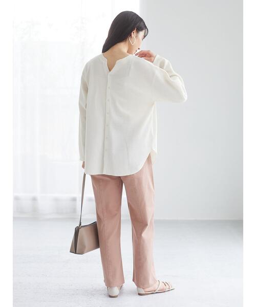 Sugar spoon（シュガースプーン）の「・SUGAR SPOON カラーバギーパンツ＊（その他パンツ・レディース・ブラック/ライトカーキ/ピンクベージュ/ライトベージュ・FREE）」の12枚目の写真