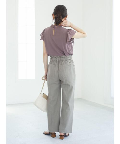 Sugar spoon（シュガースプーン）の「・SUGAR SPOON カラーバギーパンツ＊（その他パンツ・レディース・ブラック/ライトカーキ/ピンクベージュ/ライトベージュ・FREE）」の10枚目の写真