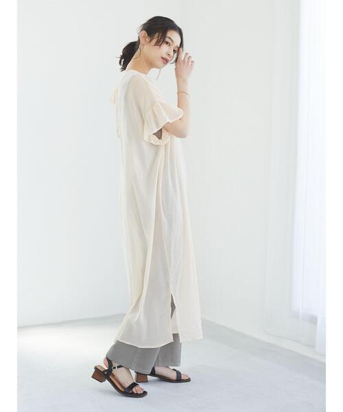 Sugar spoon（シュガースプーン）の「・SUGAR SPOON カラーバギーパンツ＊（その他パンツ・レディース・ブラック/ライトカーキ/ピンクベージュ/ライトベージュ・FREE）」の15枚目の写真