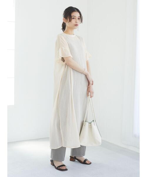 Sugar spoon（シュガースプーン）の「・SUGAR SPOON カラーバギーパンツ＊（その他パンツ・レディース・ブラック/ライトカーキ/ピンクベージュ/ライトベージュ・FREE）」の16枚目の写真