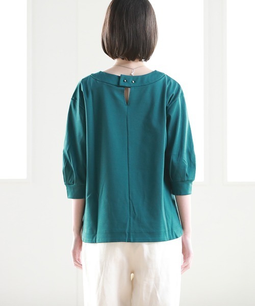 Pao de lo（パオデロ）の「【VOYAGE】コンパクトスーピマポンチカットソー（Tシャツ/カットソー・レディース・キャメル/ブラック/グリーン・9号）」の22枚目の写真