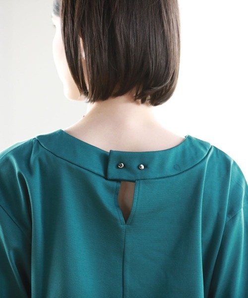 Pao de lo（パオデロ）の「【VOYAGE】コンパクトスーピマポンチカットソー（Tシャツ/カットソー・レディース・キャメル/ブラック/グリーン・9号）」の21枚目の写真