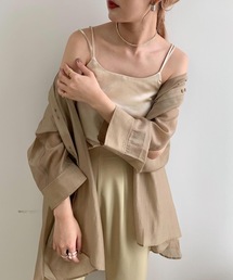 Amiur | thick satin camisole(キャミソール)