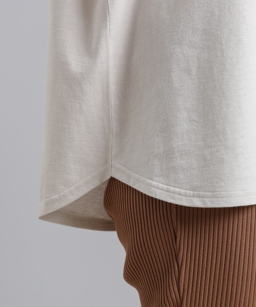 DouDou（ドゥドゥ）の「【WEB限定】MORGAN ロゴT（Tシャツ/カットソー・レディース・オフホワイト/ベージュ/グリーン・FREE）」の22枚目の写真