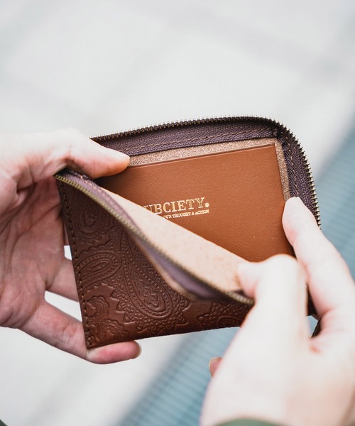 Subciety（サブサエティ）の「PAISLEY LEATHER WALLET（財布）」 - WEAR