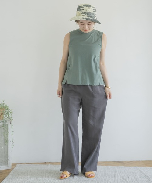 ITEMS URBANRESEARCH（アイテムズ アーバンリサーチ）の「テンセルイージーパンツ（その他パンツ・レディース・チャコールグレー/ベージュ/イエロー・FREE）」の5枚目の写真