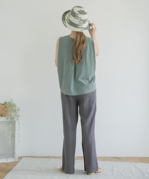 ITEMS URBANRESEARCH（アイテムズ アーバンリサーチ）の「テンセルイージーパンツ（その他パンツ・レディース・チャコールグレー/ベージュ/イエロー・FREE）」の7枚目の写真