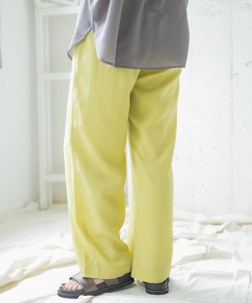 ITEMS URBANRESEARCH（アイテムズ アーバンリサーチ）の「テンセルイージーパンツ（その他パンツ・レディース・チャコールグレー/ベージュ/イエロー・FREE）」の9枚目の写真
