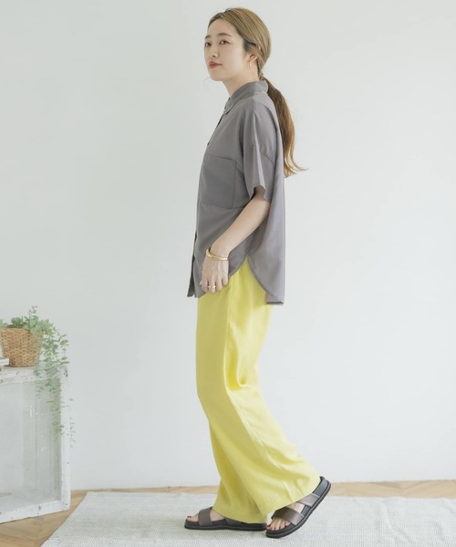 ITEMS URBANRESEARCH（アイテムズ アーバンリサーチ）の「テンセルイージーパンツ（その他パンツ・レディース・チャコールグレー/ベージュ/イエロー・FREE）」の8枚目の写真