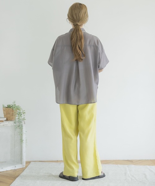 ITEMS URBANRESEARCH（アイテムズ アーバンリサーチ）の「テンセルイージーパンツ（その他パンツ・レディース・チャコールグレー/ベージュ/イエロー・FREE）」の11枚目の写真