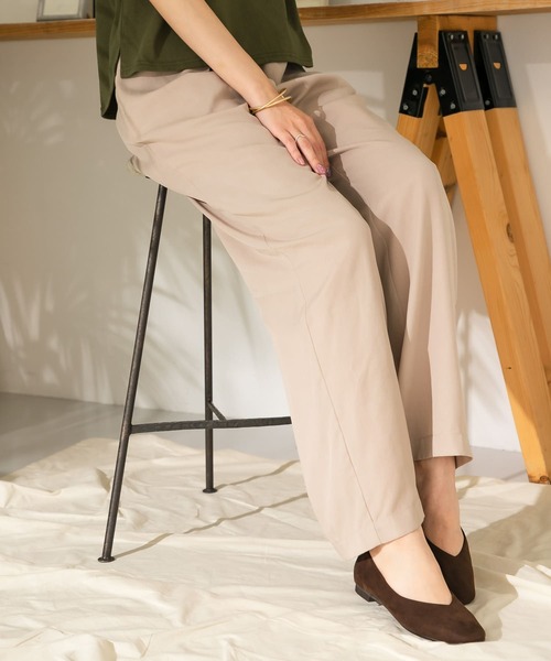 ITEMS URBANRESEARCH（アイテムズ アーバンリサーチ）の「テンセルイージーパンツ（その他パンツ・レディース・チャコールグレー/ベージュ/イエロー・FREE）」の14枚目の写真