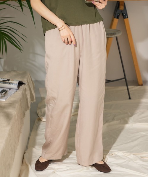 ITEMS URBANRESEARCH（アイテムズ アーバンリサーチ）の「テンセルイージーパンツ（その他パンツ・レディース・チャコールグレー/ベージュ/イエロー・FREE）」の16枚目の写真