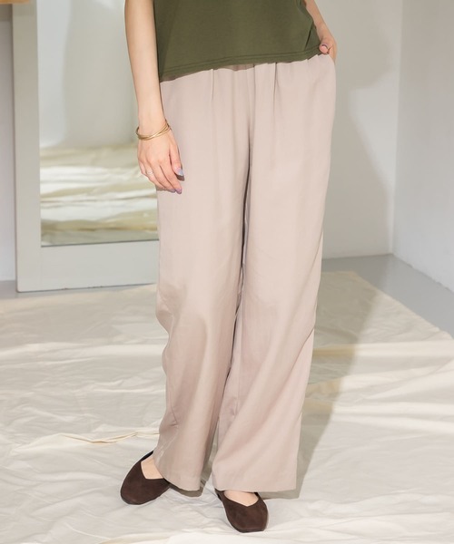 ITEMS URBANRESEARCH（アイテムズ アーバンリサーチ）の「テンセルイージーパンツ（その他パンツ・レディース・チャコールグレー/ベージュ/イエロー・FREE）」の17枚目の写真