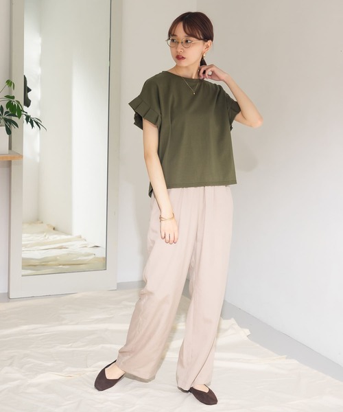 ITEMS URBANRESEARCH（アイテムズ アーバンリサーチ）の「テンセルイージーパンツ（その他パンツ・レディース・チャコールグレー/ベージュ/イエロー・FREE）」の19枚目の写真