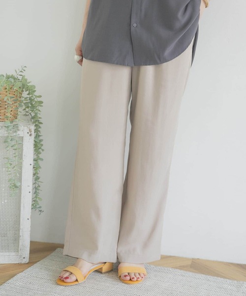 ITEMS URBANRESEARCH（アイテムズ アーバンリサーチ）の「テンセルイージーパンツ（その他パンツ・レディース・チャコールグレー/ベージュ/イエロー・FREE）」の20枚目の写真