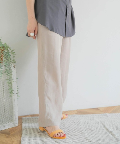 ITEMS URBANRESEARCH（アイテムズ アーバンリサーチ）の「テンセルイージーパンツ（その他パンツ・レディース・チャコールグレー/ベージュ/イエロー・FREE）」の21枚目の写真