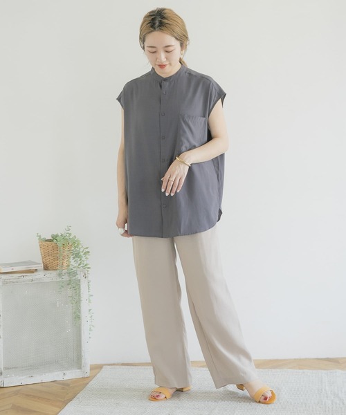 ITEMS URBANRESEARCH（アイテムズ アーバンリサーチ）の「テンセルイージーパンツ（その他パンツ・レディース・チャコールグレー/ベージュ/イエロー・FREE）」の22枚目の写真