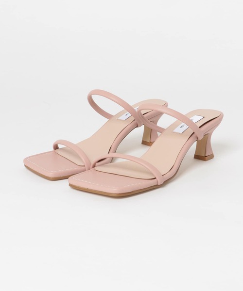 URBAN RESEARCH（アーバンリサーチ）の「MILLIWM　SQ TOE 2LINE MULE（サンダル・レディース・ホワイト/ブラック/ピンク・38/36/37）」の14枚目の写真