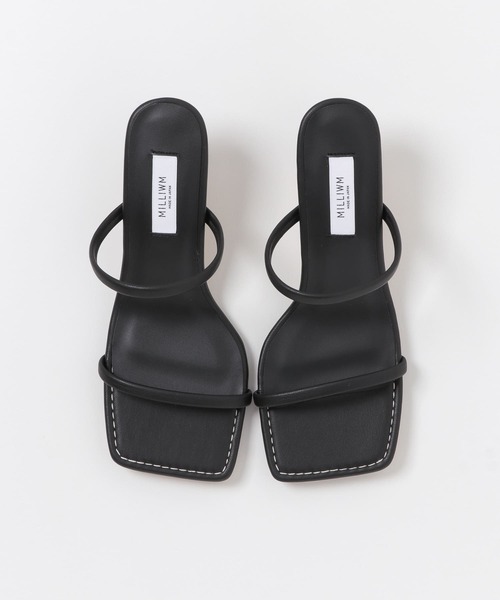 URBAN RESEARCH（アーバンリサーチ）の「MILLIWM　SQ TOE 2LINE MULE（サンダル・レディース・ホワイト/ブラック/ピンク・38/36/37）」の16枚目の写真