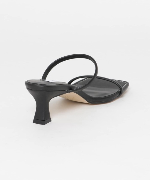 URBAN RESEARCH（アーバンリサーチ）の「MILLIWM　SQ TOE 2LINE MULE（サンダル・レディース・ホワイト/ブラック/ピンク・38/36/37）」の17枚目の写真