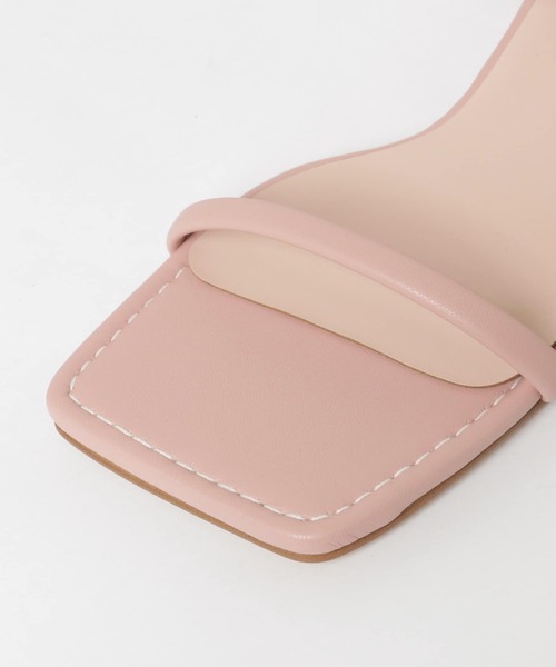 URBAN RESEARCH（アーバンリサーチ）の「MILLIWM　SQ TOE 2LINE MULE（サンダル・レディース・ホワイト/ブラック/ピンク・38/36/37）」の20枚目の写真