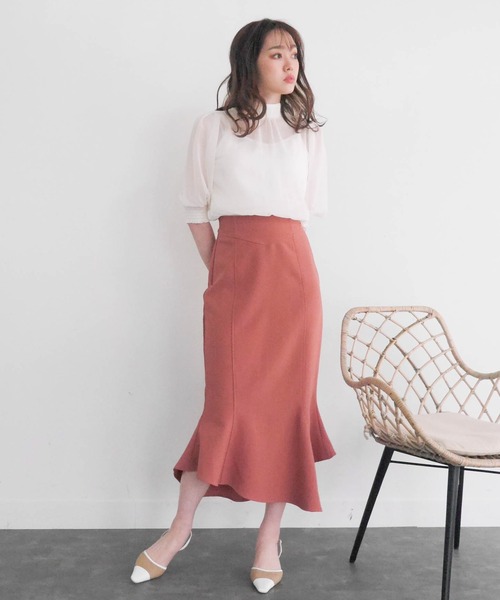 LIPSERVICE（リップサービス）の「ランダムヘムマーメイドスカート（スカート・レディース・アイボリー/ピンク/ブラック/ピンク系その他・S/M）」の8枚目の写真