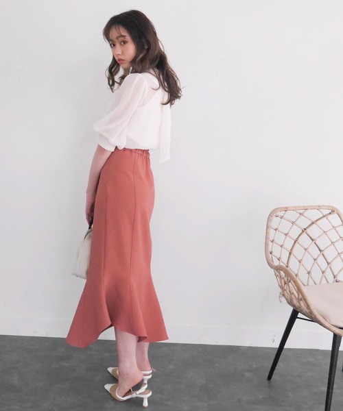 LIPSERVICE（リップサービス）の「ランダムヘムマーメイドスカート（スカート・レディース・アイボリー/ピンク/ブラック/ピンク系その他・S/M）」の16枚目の写真