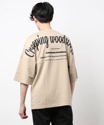 BEYES/バックプリントドルマンスリーブTシャツ
