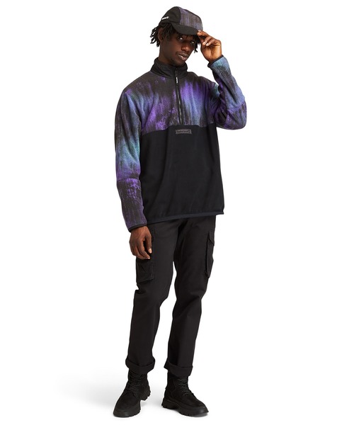 セール】メンズ ノーザンライト スカイ ハーフジップ プリンテッド