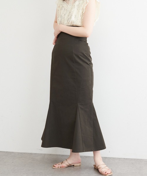 natural couture(ナチュラルクチュール)の「今年のマストトレンド!ハイウエストマーメイドスカート Mサイズ(スカート・レディース・ブラウン/ベージュ/スミクロ/パープル/グリーン/その他1/その他2・FREE)」の9枚目の写真