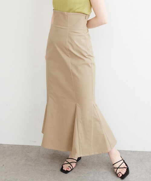 natural couture(ナチュラルクチュール)の「今年のマストトレンド!ハイウエストマーメイドスカート Mサイズ(スカート・レディース・ブラウン/ベージュ/スミクロ/パープル/グリーン/その他1/その他2・FREE)」の15枚目の写真