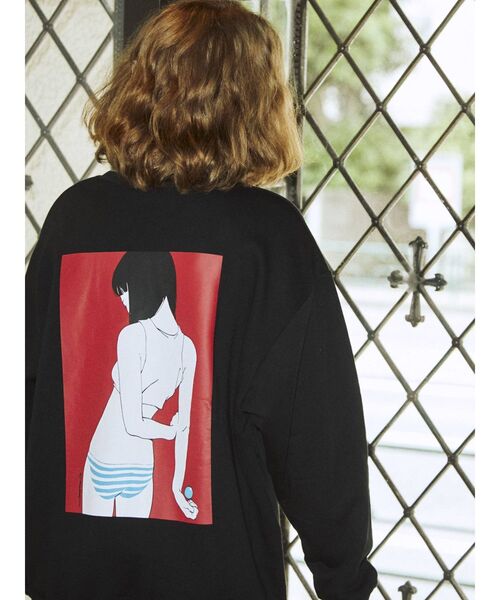 jouetie（ジュエティ）の「【コラボ】古塔つみカラープルオーバー【スウェット/トレーナー】（スウェット・レディース・グリーン/オフホワイト/ブラック/ベージュ・MEDIUM）」の17枚目の写真