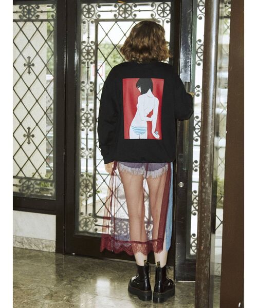 jouetie（ジュエティ）の「【コラボ】古塔つみカラープルオーバー【スウェット/トレーナー】（スウェット・レディース・グリーン/オフホワイト/ブラック/ベージュ・MEDIUM）」の20枚目の写真