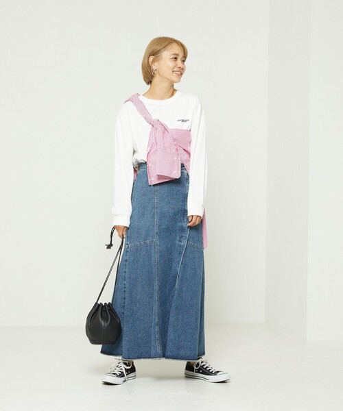 FREAK'S STORE（フリークスストア）の「SOMETHING × FREAK'S STORE/サムシング 別注Mermaid Skirt/別注マーメイドスカート（スカート・レディース・サックスブルー/ネイビー・MEDIUM/SMALL）」の14枚目の写真