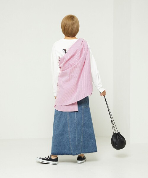 FREAK'S STORE（フリークスストア）の「SOMETHING × FREAK'S STORE/サムシング 別注Mermaid Skirt/別注マーメイドスカート（スカート・レディース・サックスブルー/ネイビー・MEDIUM/SMALL）」の15枚目の写真