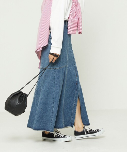 FREAK'S STORE（フリークスストア）の「SOMETHING × FREAK'S STORE/サムシング 別注Mermaid Skirt/別注マーメイドスカート（スカート・レディース・サックスブルー/ネイビー・MEDIUM/SMALL）」の17枚目の写真